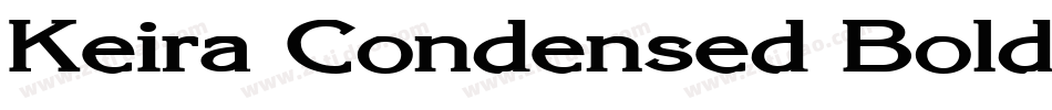 Keira Condensed Bold Italic字体转换